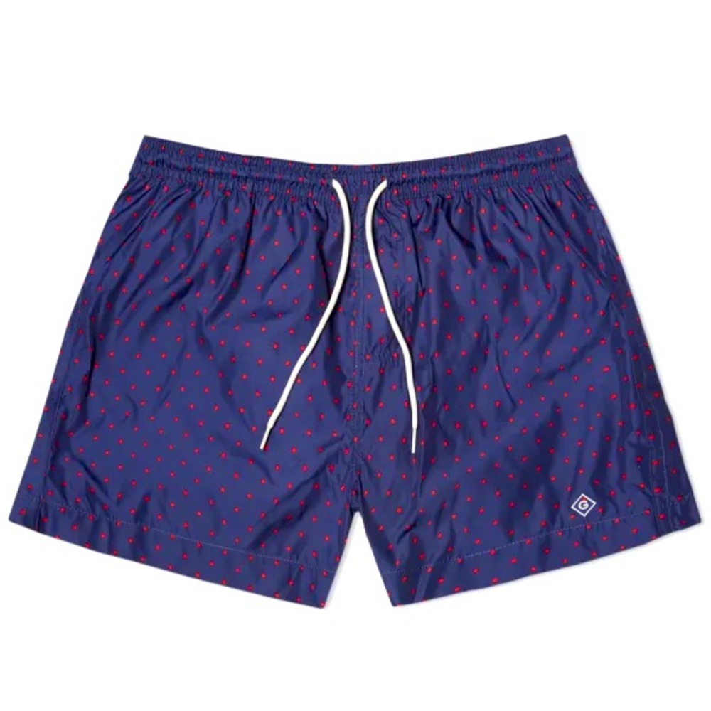 GANT Rugger Slim-Fit Dot Swim Trunks, Size M